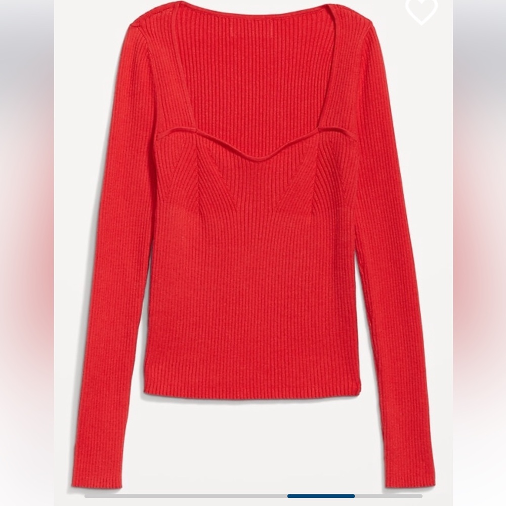 Fitted Rib Knit Sweater - Picture 3 of 4
